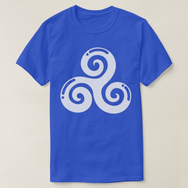 T-shirt triskel noir et blanc (Design devant)