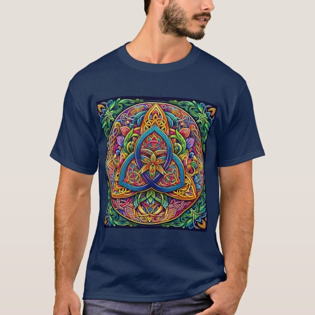 T-shirt Trisquel Celta: Símbolo de la Eternidad  (Devant)