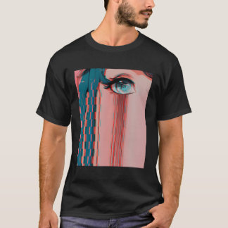 T-shirt Triste Anime Girl Vaporwave Aesthétique Anime Eyes