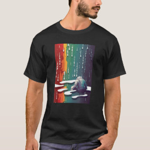 T-shirt Triste astronaute Premium Graphisme Tee - shirt Co