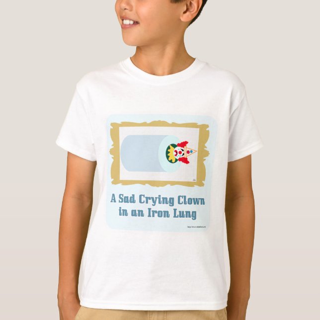 T-shirt Triste Clown en Pleurant (Devant)