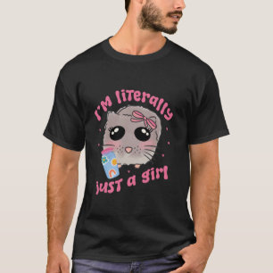 T-shirt Triste mème de hamster je ne suis littéralement qu