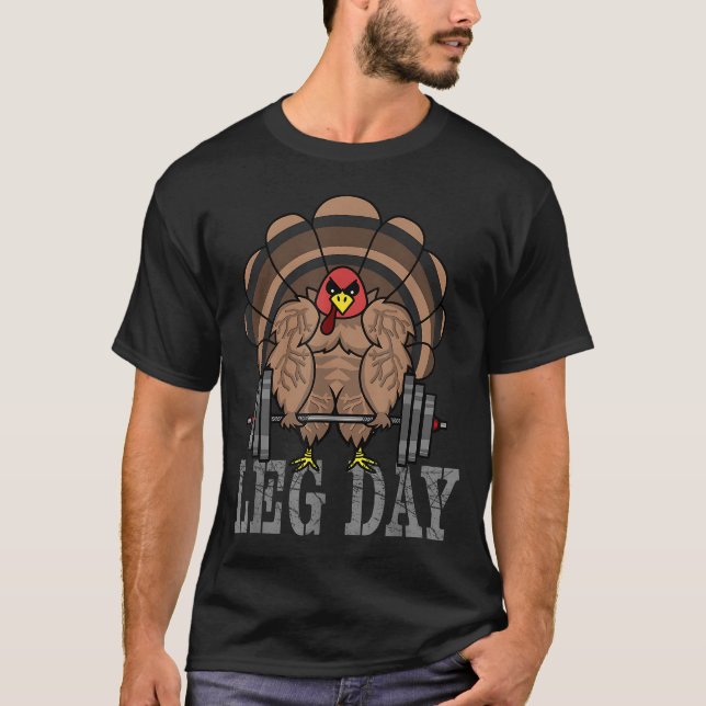T-shirt Triste mort Turquie Thanksgiving Leg Day Dead (Devant)