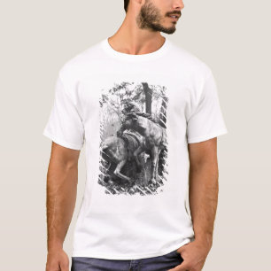 T-shirt Tritons toilettant deux chevaux du soleil dedans