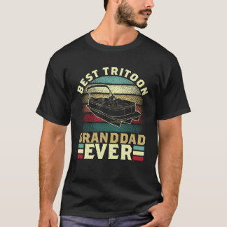 T-shirt Tritoon Best Tritoon Grandad Ever For Boat Captain