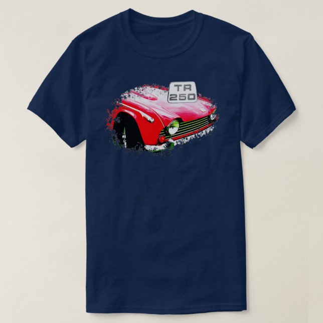 T-shirt Triumph TR250 1960 éléments classiques britannique (Design devant)