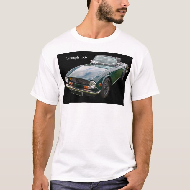 T-shirt Triumph TR6 Classic Sports Car (Devant)