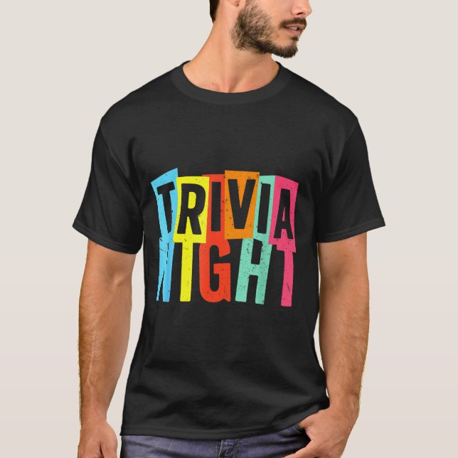 T-shirt Trivia Night Art For Men Women Trivia Host Trivia  (Devant)