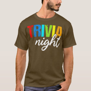 T-shirt Trivia Night  Funny Quiz Game Enthusiast 