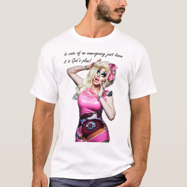 T-shirt Trixie Mattel - En Coque d'urgence (Devant)