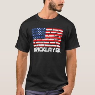 T-shirt Troie C du Drapeau Patriotique Américain de Bickla