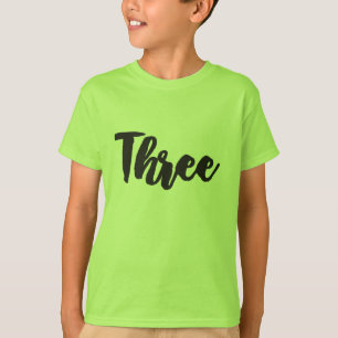 T-shirt Trois 3e anniversaire Troisième anniversaire Mon 3