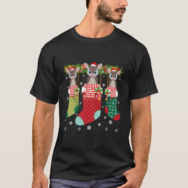 T-shirt Trois Armadillo En Chaussettes Drôle Moche Swea De (Devant)
