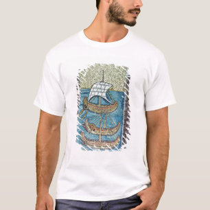 T-shirt Trois bateaux entrant dans le port de Ravenne