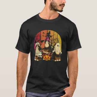 T-shirt Trois Bernedoodles Halloween Boo sorcier Horreur M