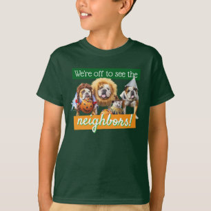 T-shirt Trois Bulldogs en costumes