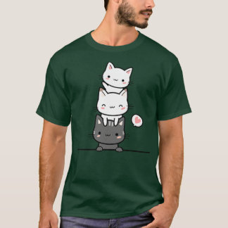 T-shirt Trois chats mignons