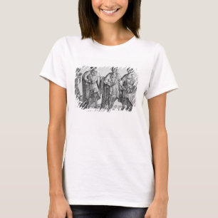 T-shirt Trois Cherokees américains, 1762 (gravure)