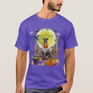 T-shirt Trois Chiens Greyhound Sorcier maman effrayante Ha