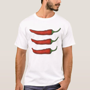 T-shirt Trois croustilles épicées chaudes Pepper Pepper