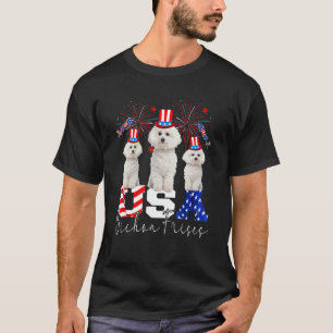 T-shirt Trois Etats-Unis portant le drapeau Casquette amér