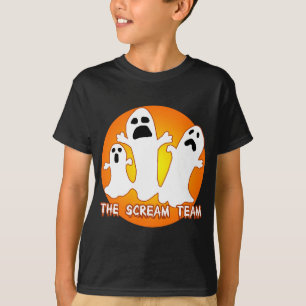 T-shirt Trois fantômes la pièce en t de Halloween d'équ