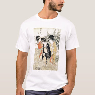 T-shirt Trois filles barbotant en rivière, de la 'mode