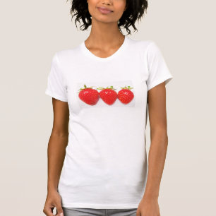 T-shirt trois fraises rouges