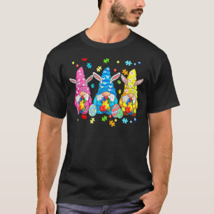 T-shirt Trois Gnome Sensibilisation sur l'autisme Puzzle p