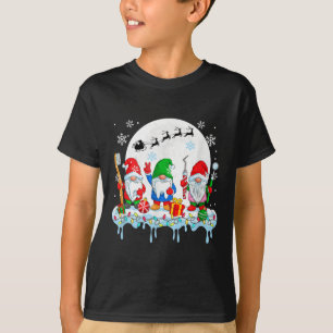 T-shirt Trois Gnomes Colorés Avec Outils Dentistes Noël