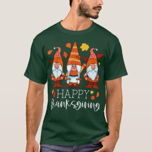 T-shirt Trois Gnomes de Bon thanksgiving Gnomes Fall Gnome