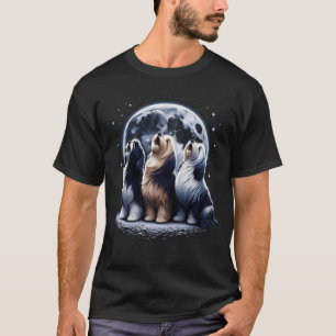 T-shirt Trois Havanais hurlent à la lune comme trois loups