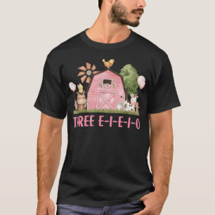 T-shirt Trois I E I O Farm Party 3e anniversaire tenue fil