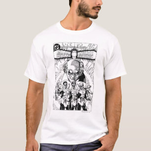 T-shirt Trois Lanternes Vertes Couverture comique, noir et