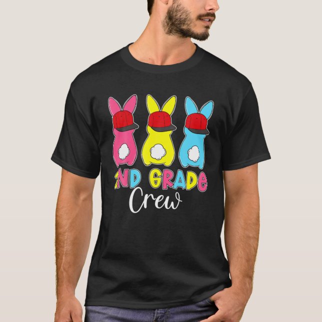 T-shirt Trois lapins Bunny 2E Classe Équipage de Pâques Jo (Devant)
