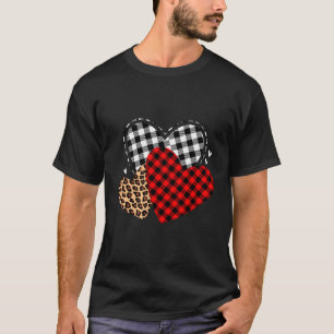 T-shirt Trois Léopards Plantaient Rouge Le Jour