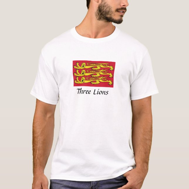 T-shirt Trois Lions d'Angleterre (Devant)