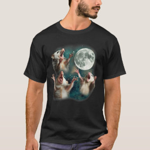 T-shirt Trois Mois Possum 3 Opossum Mème Maudit Bizarre