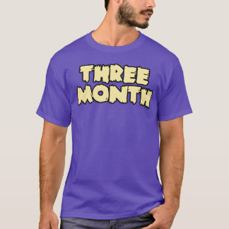 T-shirt Trois mois rétro des années 70