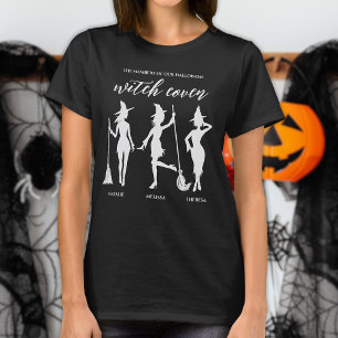 T-shirt Trois noms personnalisés sorcières amitié Hallowee