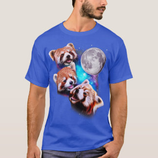 T-shirt Trois Pandas rouges Howl à la Lune
