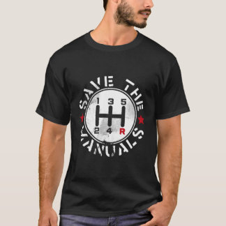 T-shirt Trois Pédales Sauvegardent Les Manuels