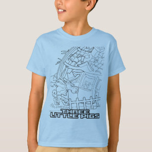 T-shirt trois petits cochons (transparent)