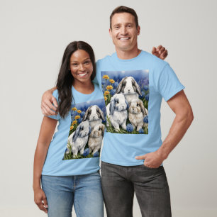 T-shirt Trois petits lapins lapins de lapin de lop