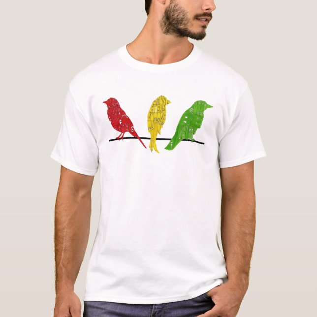 T-shirt trois petits oiseaux (Devant)