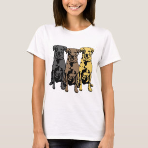 T-shirt Trois récupérateurs de labrador !