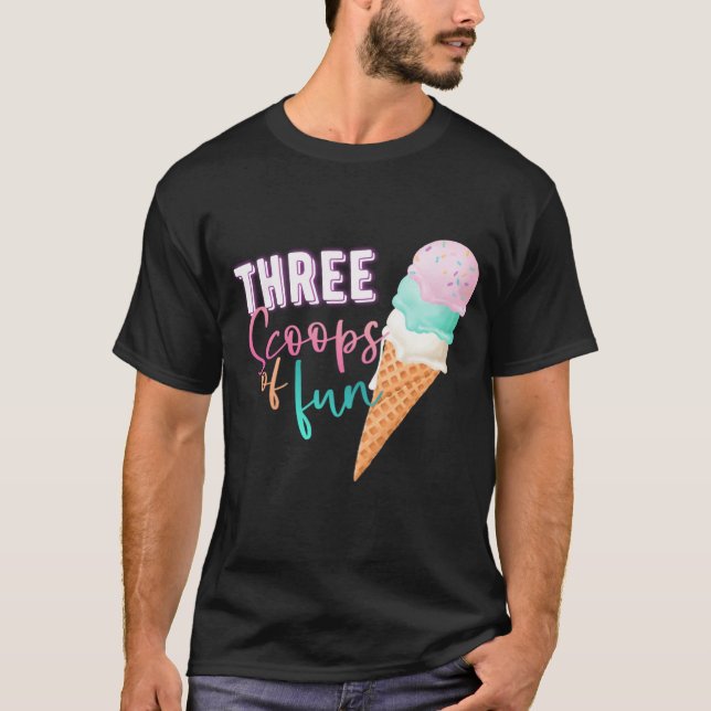 T-shirt Trois Scoops de Fun (Devant)