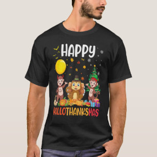 T-shirt Trois Singes Dabbing Dansant Ensemble Happy Hallot