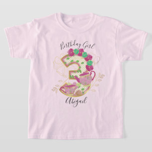 T-shirt Trois Tea Party   Floral