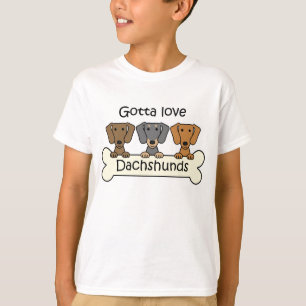 T-shirt Trois teckels